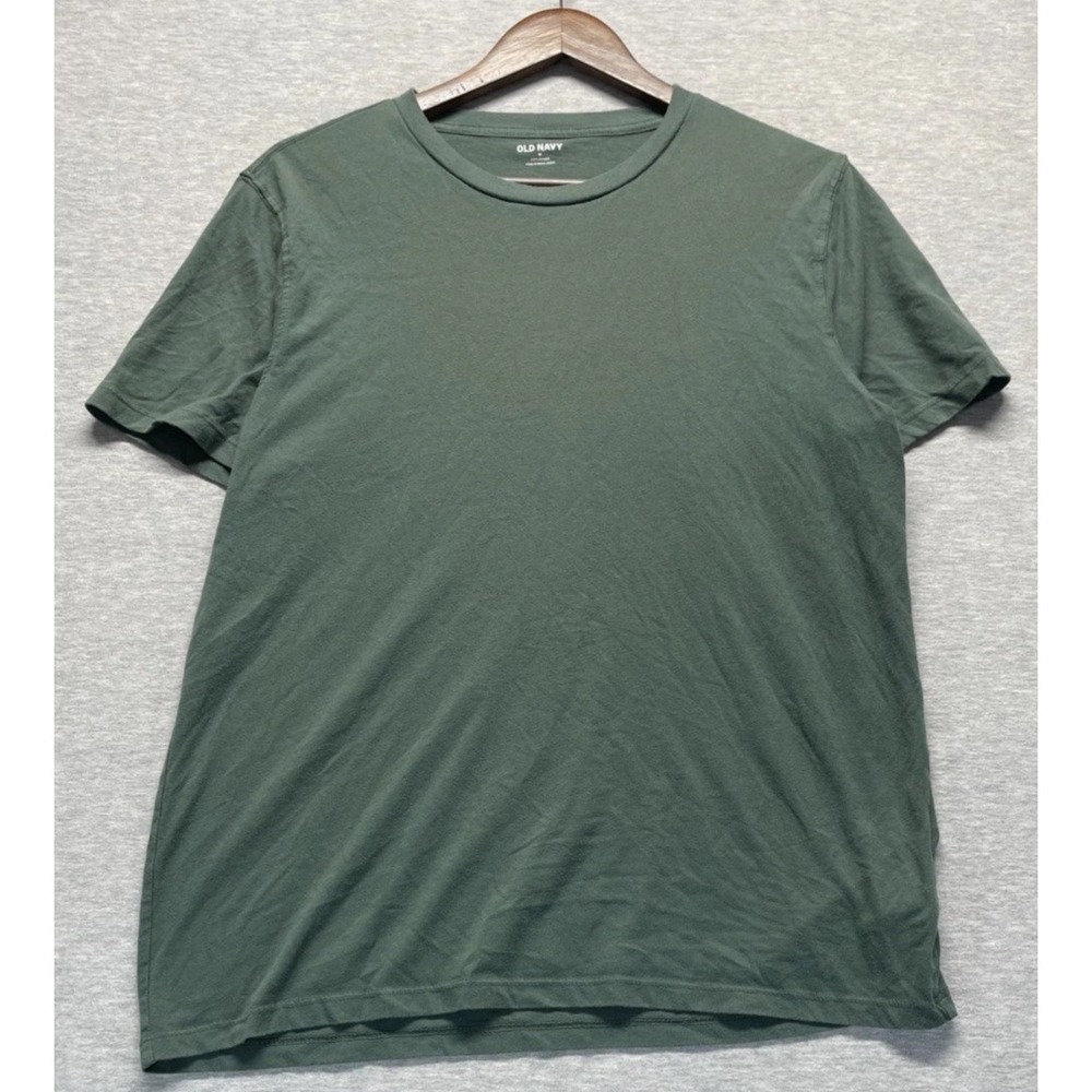 Old Navy Soft Washed T Shirt Mens Medium Green Cotton Crew Neck Short Sleeve